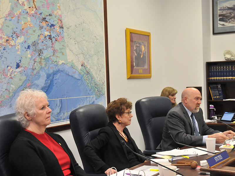 Members of the House Labor & Commerce Committee give consideration to the Governor's appointees to the Marijuana Control Board