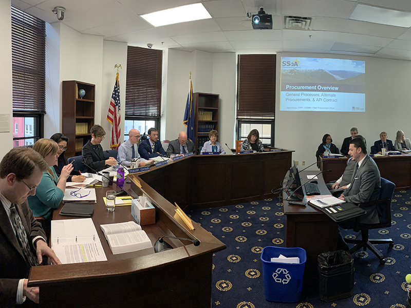 The House Health & Social Services Committee has a joint meeting with the House State Affairs Committee 