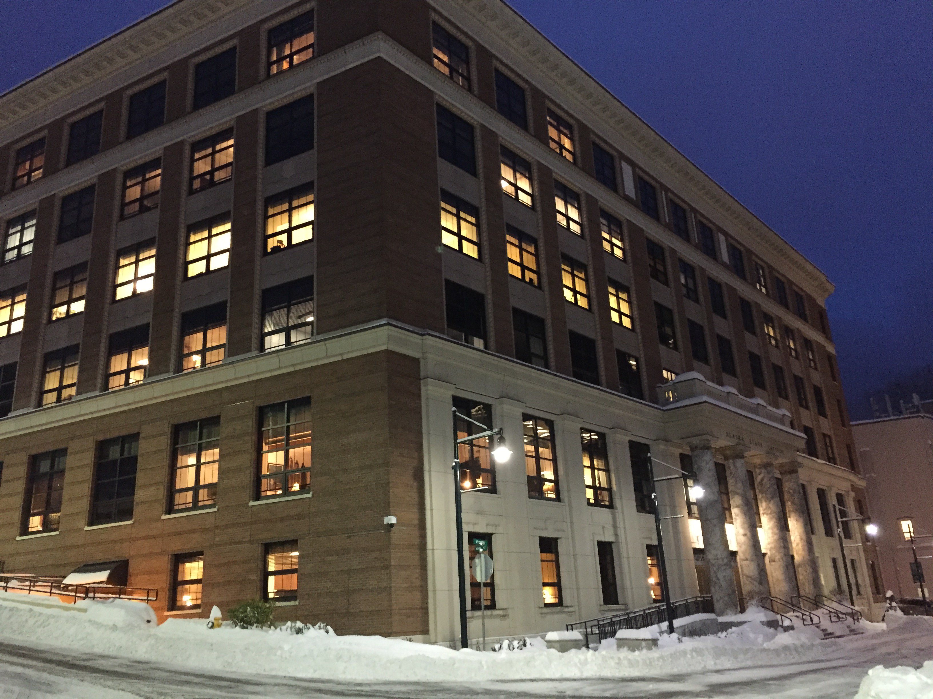 Snow hit the Capital City before the start of the 31st Legislative Session