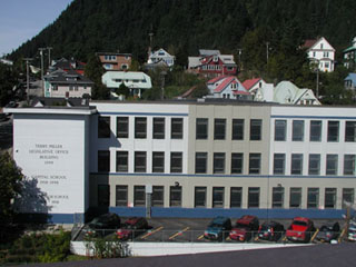 View of the Terry Miller Office Building